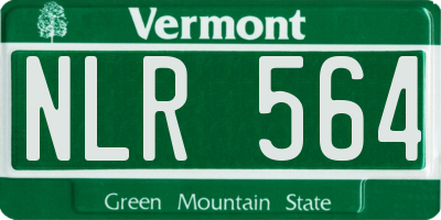 VT license plate NLR564