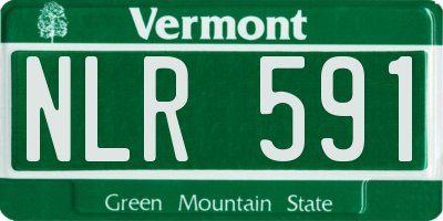 VT license plate NLR591