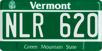 VT license plate NLR620