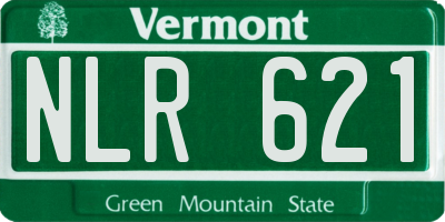 VT license plate NLR621