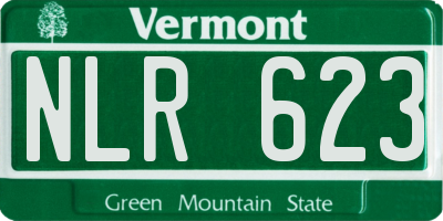 VT license plate NLR623