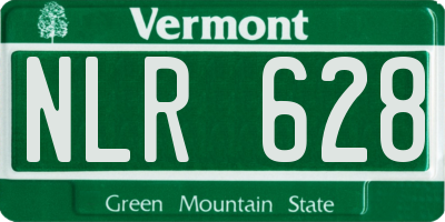 VT license plate NLR628