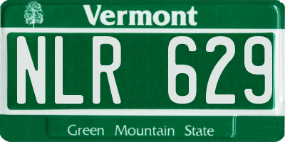 VT license plate NLR629