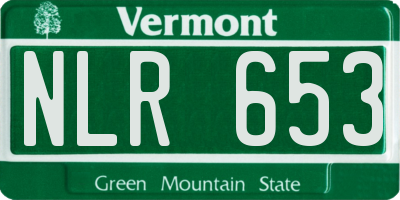 VT license plate NLR653