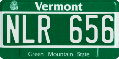 VT license plate NLR656