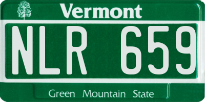 VT license plate NLR659