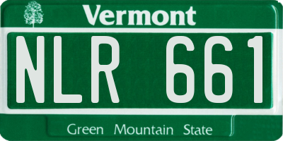 VT license plate NLR661