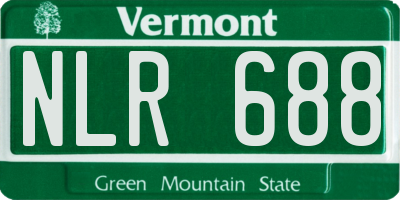 VT license plate NLR688