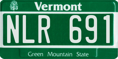 VT license plate NLR691