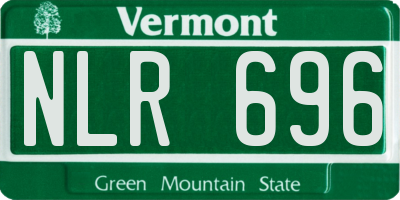 VT license plate NLR696