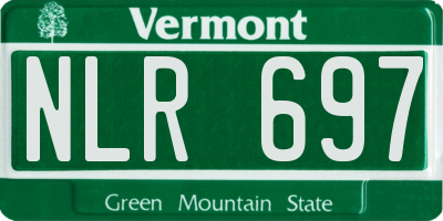 VT license plate NLR697