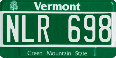 VT license plate NLR698
