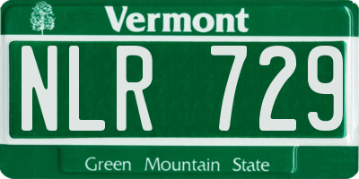 VT license plate NLR729