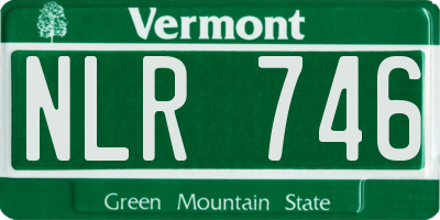 VT license plate NLR746