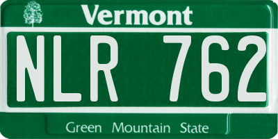 VT license plate NLR762