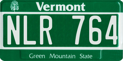VT license plate NLR764