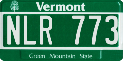 VT license plate NLR773