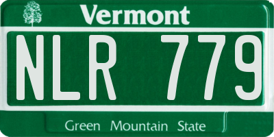 VT license plate NLR779