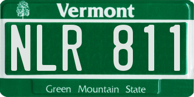 VT license plate NLR811