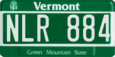VT license plate NLR884