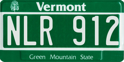 VT license plate NLR912