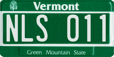 VT license plate NLS011