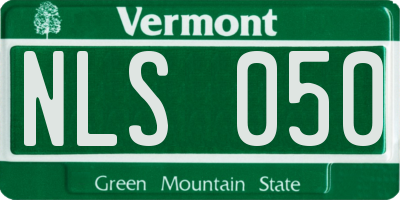 VT license plate NLS050