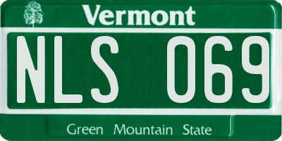 VT license plate NLS069