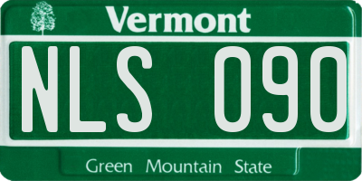 VT license plate NLS090