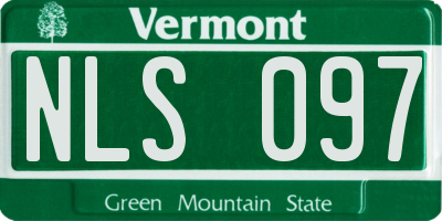 VT license plate NLS097