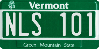 VT license plate NLS101