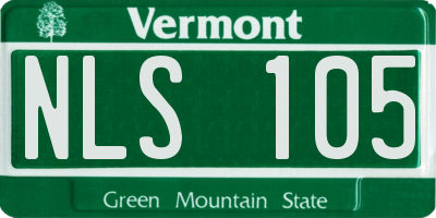 VT license plate NLS105