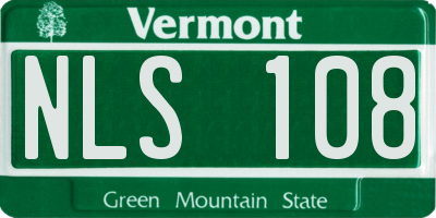 VT license plate NLS108