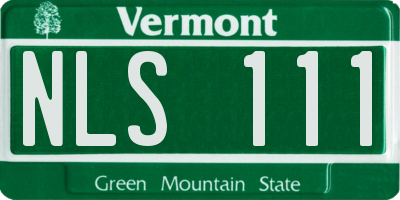 VT license plate NLS111