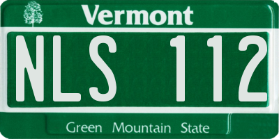 VT license plate NLS112