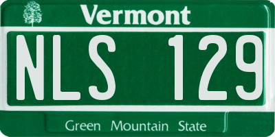 VT license plate NLS129