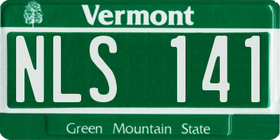VT license plate NLS141
