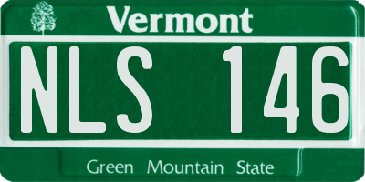 VT license plate NLS146