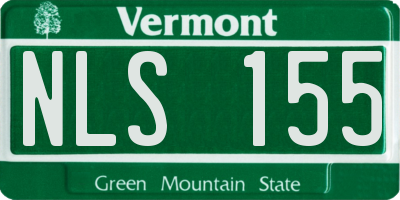 VT license plate NLS155