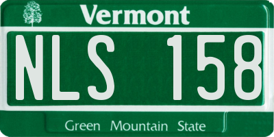 VT license plate NLS158