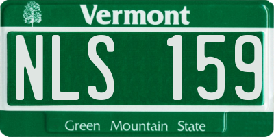 VT license plate NLS159