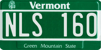VT license plate NLS160