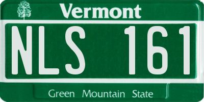 VT license plate NLS161