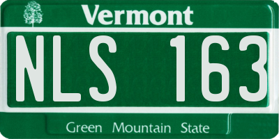 VT license plate NLS163
