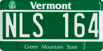 VT license plate NLS164