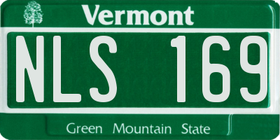 VT license plate NLS169