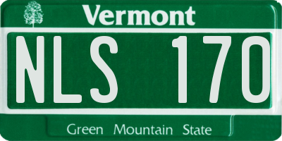 VT license plate NLS170