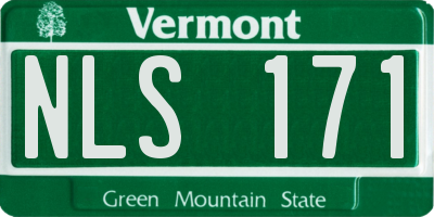 VT license plate NLS171