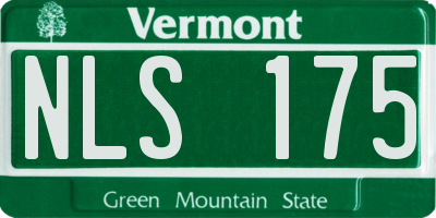 VT license plate NLS175