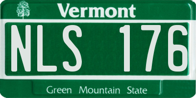 VT license plate NLS176